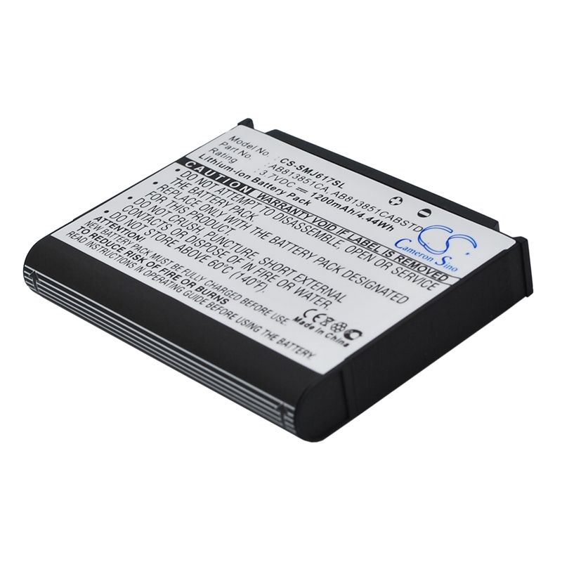 Li-ion Battery fits Samsung, blackjack ii, dm-s105, sgh-i617 3.7V, 1200mAh Mobile & SmartPhone Cameron Sino Technology Limited