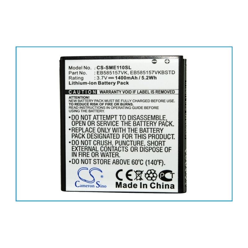 Li-ion Battery fits Samsung, celox, galaxy s ii hd lte, galaxy s ii lte 3.7V, 1400mAh Mobile & SmartPhone Cameron Sino Technology Limited
