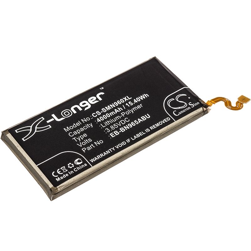 Li-Polymer Battery fits Samsung, crown, galaxy note 9, galaxy note 9 duos 3.85V, 4000mAh Mobile & SmartPhone Cameron Sino Technology Limited