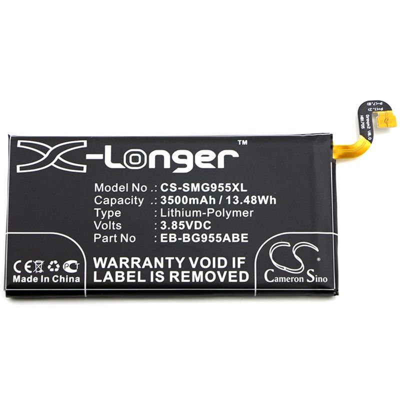 Li-polymer Battery Fits Samsung, Dream 2, Galaxy S8 Plus, Galaxy S8 Plus Td-lte 3.85v, 3500mah Mobile & SmartPhone Cameron Sino Technology Limited