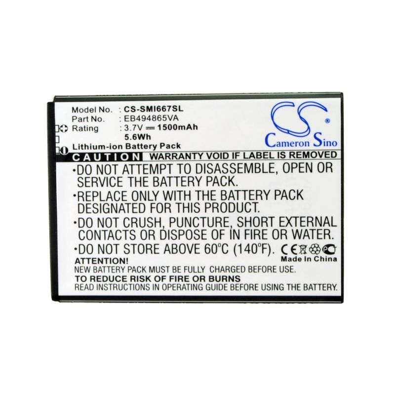Li-ion Battery fits Samsung, focus 2, galaxy rush, sgh-i667 3.7V, 1500mAh Mobile & SmartPhone Cameron Sino Technology Limited (Suspended)