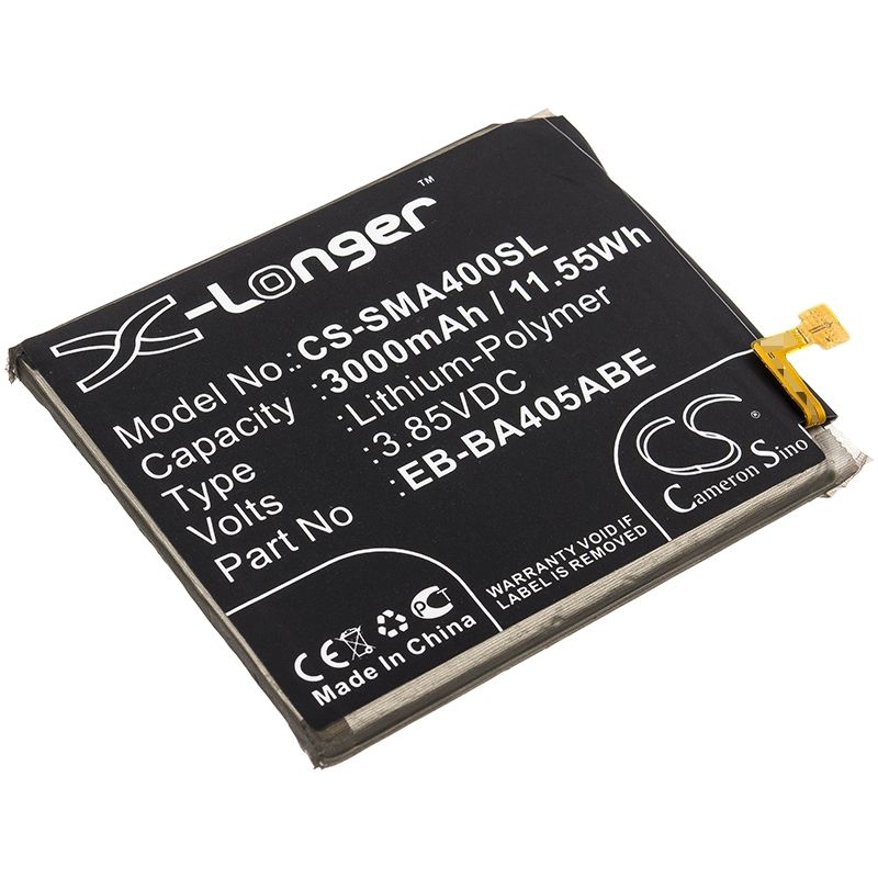 Li-Polymer Battery fits Samsung, galaxy a40, galaxy a40 2019, sm-a405fm/ds 3.85V, 3000mAh Mobile & SmartPhone Cameron Sino Technology Limited