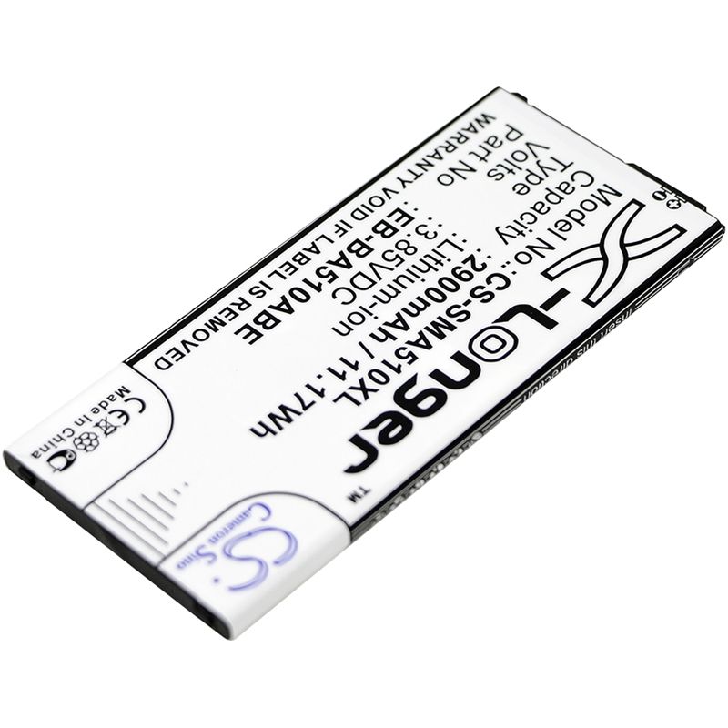 Li-ion Battery fits Samsung, galaxy a5 2016 duos, sm-a5100, sm-a510f 3.85V, 2900mAh Mobile & SmartPhone Cameron Sino Technology Limited