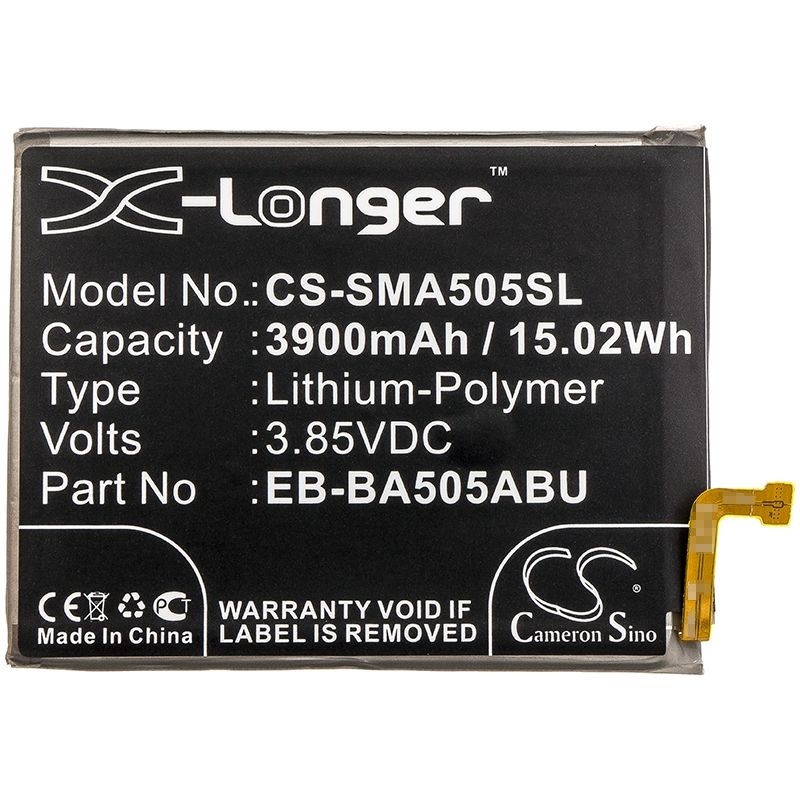 Li-polymer Battery Fits Samsung, Galaxy A50, Galaxy A50 2019, Sm-a505 3.85v, 3900mah Mobile & SmartPhone Cameron Sino Technology Limited
