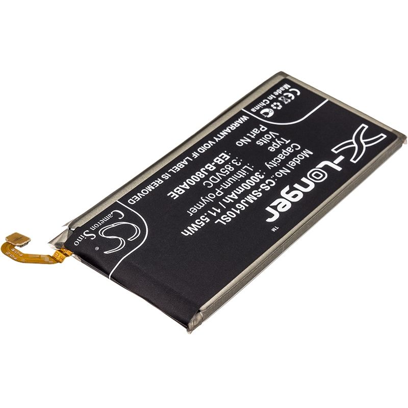 Li-Polymer Battery fits Samsung, galaxy a6 2018, galaxy a6 2018 lte, galaxy j6 2018 3.85V, 3000mAh Mobile & SmartPhone Cameron Sino Technology Limited