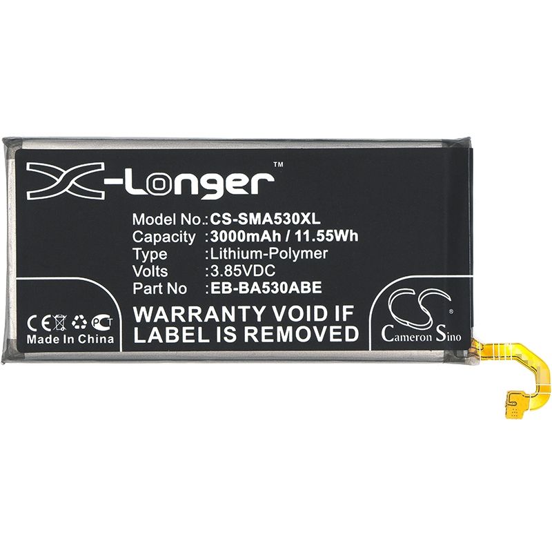 Li-polymer Battery Fits Samsung, Galaxy A8 2018, Galaxy A8 2018 Td-lte, Sm-a530 3.85v, 3000mah Mobile & SmartPhone Cameron Sino Technology Limited