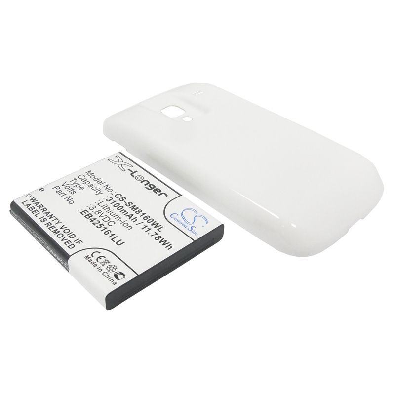 Li-ion Battery fits Samsung, galaxy ace 2, gt-i8160, gt-i8160p 3.8V, 3500mAh Mobile & SmartPhone Cameron Sino Technology Limited