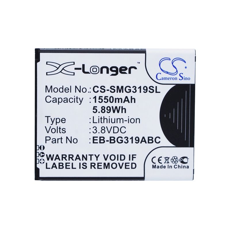 Li-ion Battery fits Samsung, galaxy ace 4 cdma, galaxy ace 4 lte, sm-g310a 3.8V, 1550mAh Mobile & SmartPhone Cameron Sino Technology Limited