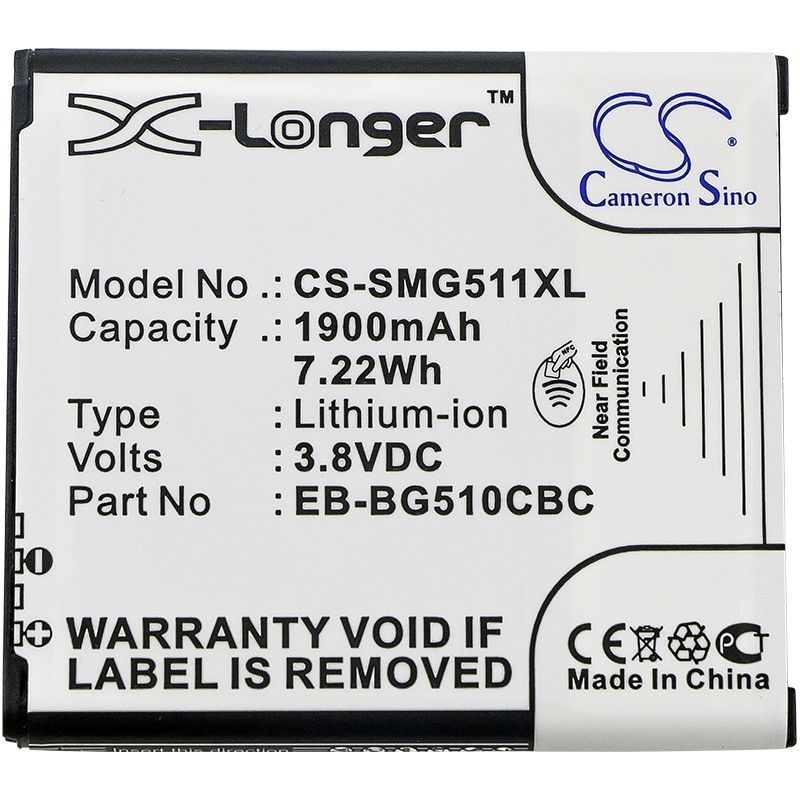 Li-ion Battery fits Samsung, galaxy core max, galaxy core max duos, sm-g5108 3.8V, 1900mAh Mobile & SmartPhone Cameron Sino Technology Limited (Suspended)
