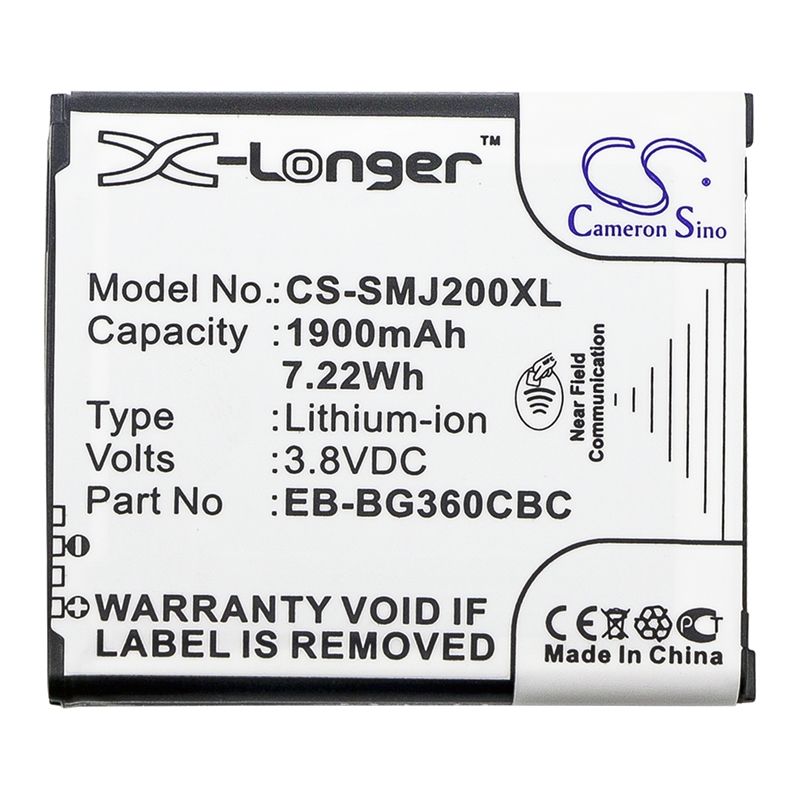 Li-ion Battery Fits Samsung, Galaxy Core Prime, Galaxy Core Prime Cdma, Galaxy Core Prime Td-lte 3.8v, 1900mah Mobile & SmartPhone Cameron Sino Technology Limited