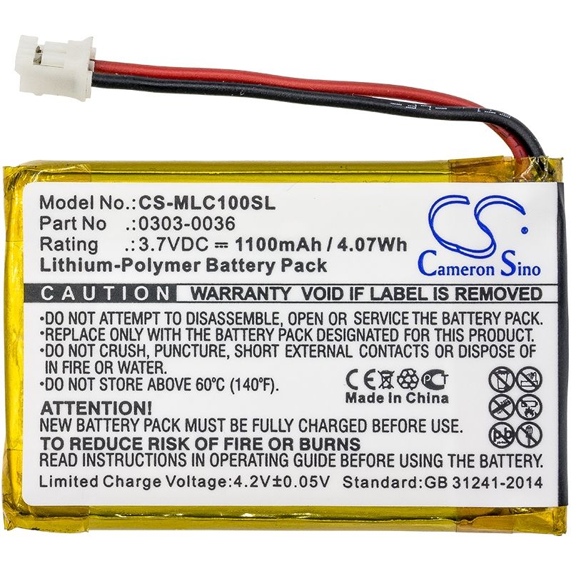 Li-Polymer Battery fits Minelab, Ctx 3030 Wm-10, 3.7V, 1100mAh Equipment & Survey & Test Cameron Sino Technology Limited