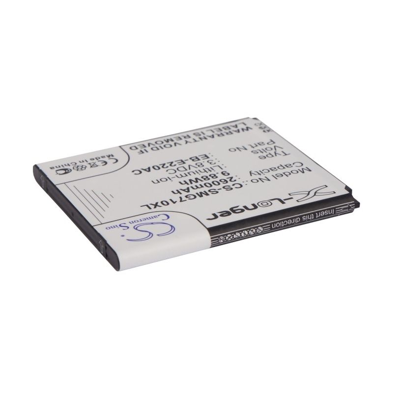 Li-ion Battery Fits Samsung, Galaxy Grand 2, Galaxy Grand 2 Duos, Sm-g7102 3.8v, 2600mah Mobile & SmartPhone Cameron Sino Technology Limited