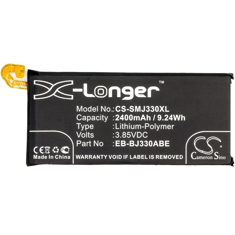 Li-Polymer Battery fits Samsung, galaxy j3 2017, galaxy j3 2017 td-lte, sm-j3300 3.85V, 2400mAh Mobile & SmartPhone Cameron Sino Technology Limited