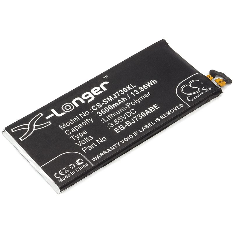 Li-Polymer Battery fits Samsung, galaxy j7 2017, galaxy j7 2017 duos td-lte, galaxy j7 7 td-lte 3.85V, 3600mAh Mobile & SmartPhone Cameron Sino Technology Limited