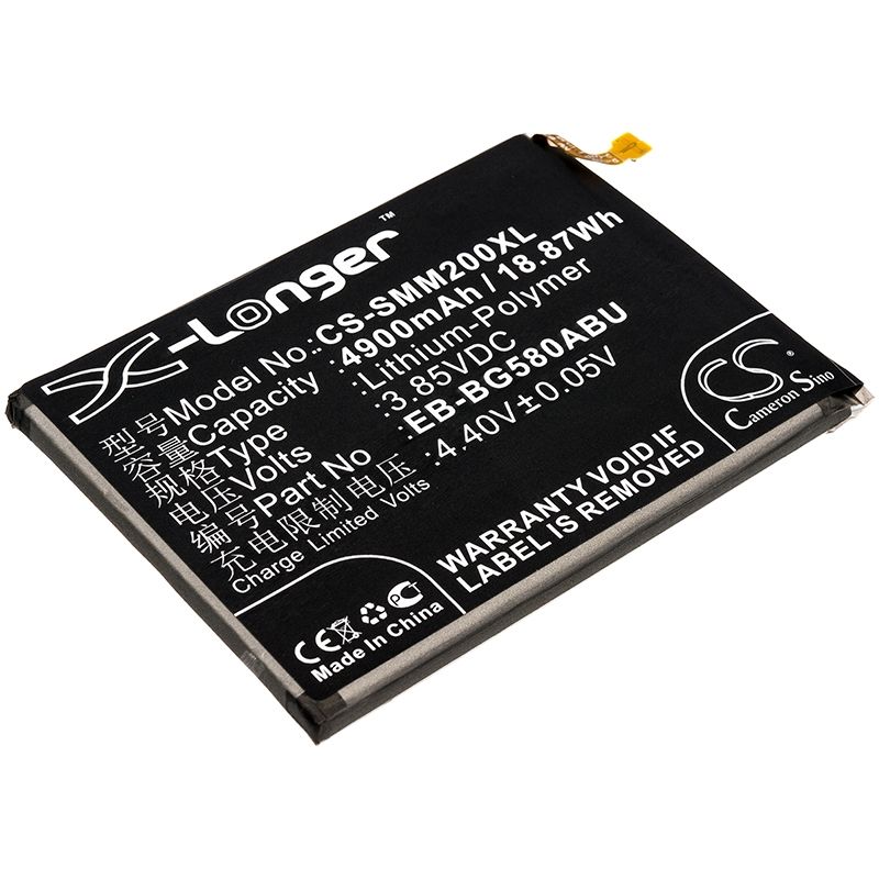 Li-Polymer Battery fits Samsung, galaxy m20, m20 duos, m20 duos td-lte 3.85V, 4900mAh Mobile & SmartPhone Cameron Sino Technology Limited