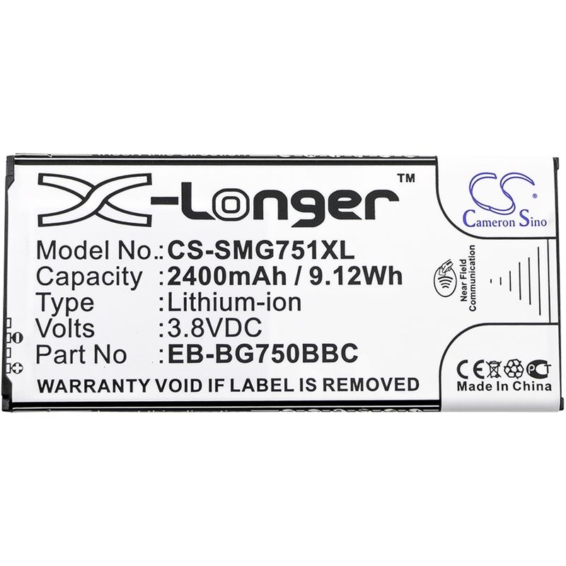 Li-ion Battery fits Samsung, galaxy mega 2, galaxy mega 2 duos, galaxy mega 2 lte 3.8V, 2400mAh Mobile & SmartPhone Cameron Sino Technology Limited