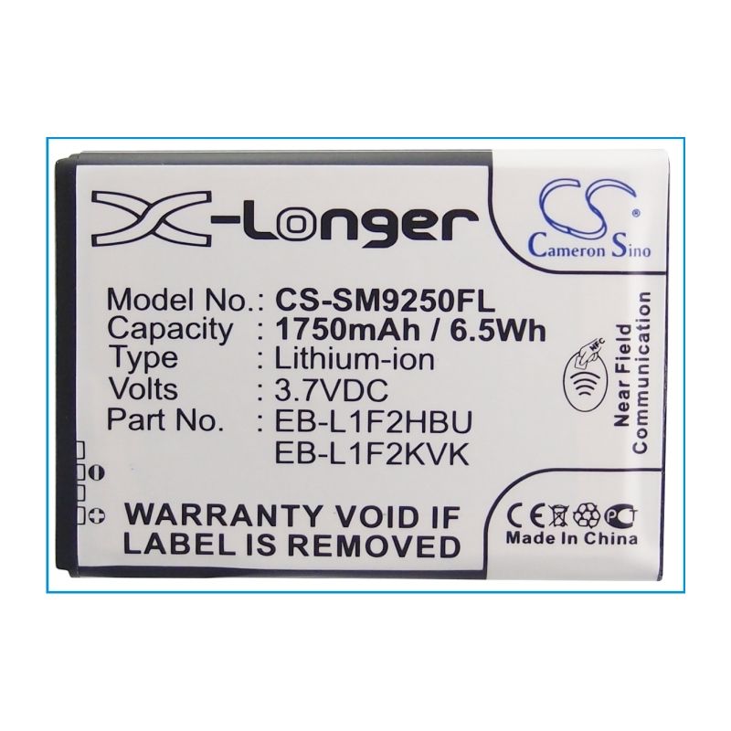 Li-ion Battery Fits Samsung, Galaxy Nexus, Gt-i9250, Nexus Prime 3.7v, 1750mah Mobile & SmartPhone Cameron Sino Technology Limited