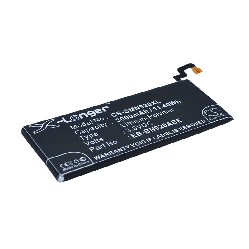 Li-polymer Battery Fits Samsung, Galaxy Note 5, Galaxy Note 5 Dual Sim, Galaxy Note 5 Edition 3.8v, 3000mah Mobile & SmartPhone Cameron Sino Technology Limited