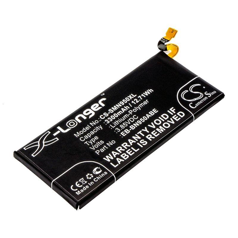 Li-polymer Battery Fits Samsung, Galaxy Note 8, Galaxy Note 8 Duos, Galaxy Note 8 Duos Td-lte 3.85v, 3300mah Mobile & SmartPhone Cameron Sino Technology Limited