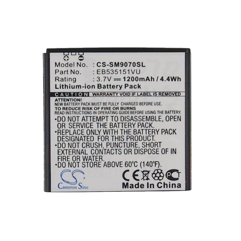 Li-ion Battery fits Samsung, galaxy s advance, gt-b9120, gt-i659 3.7V, 1200mAh Mobile & SmartPhone Cameron Sino Technology Limited