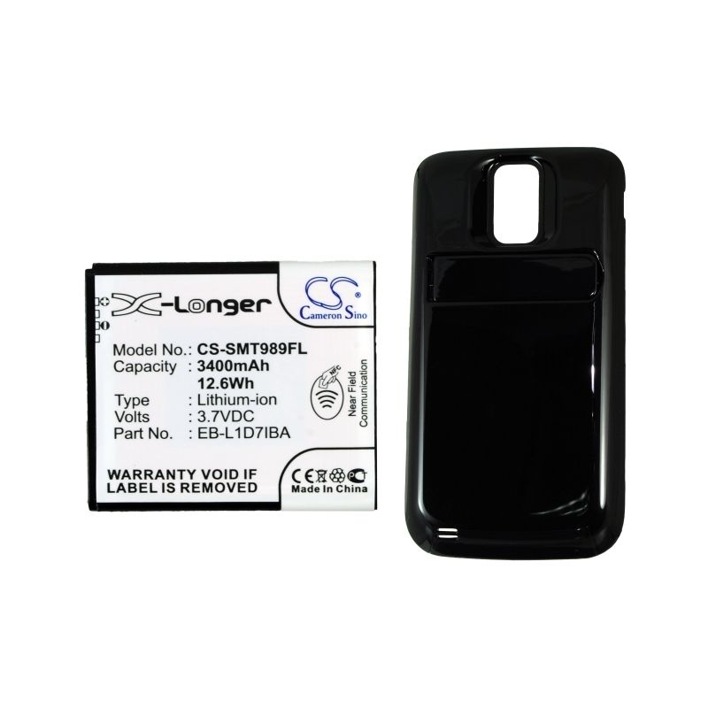 Li-ion Battery fits Samsung, galaxy s hercules, galaxy s ii x, sgh-t989 3.7V, 3400mAh Mobile & SmartPhone Cameron Sino Technology Limited