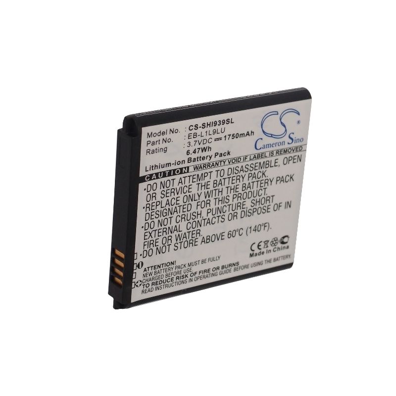 Li-ion Battery fits Samsung, galaxy s3 duos, sch-i939d 3.7V, 1750mAh Mobile & SmartPhone Cameron Sino Technology Limited