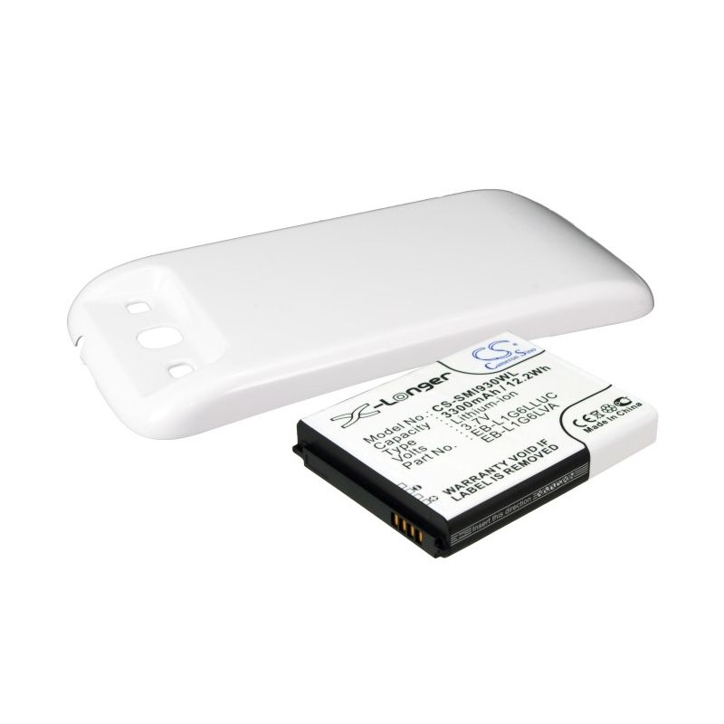 White 3.7V 3300mAh Samsung, galaxy s3, galaxy siii, gt-i9300 Replacement Battery Mobile & SmartPhone Cameron Sino Technology Limited
