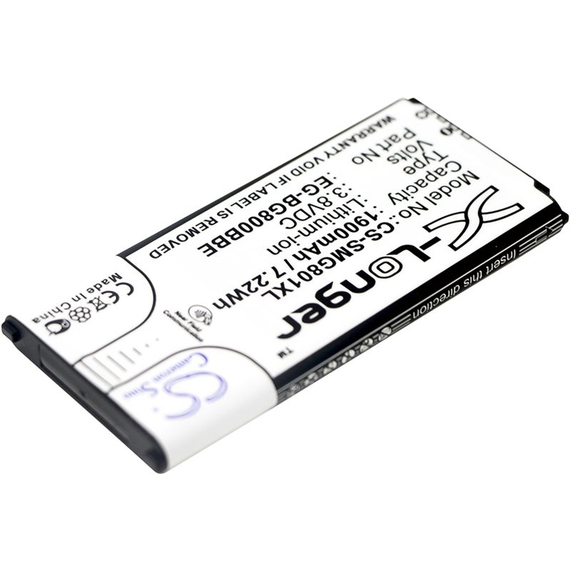 Li-ion Battery fits Samsung, galaxy s5 dx, galaxy s5 mini, sm-g800 3.8V, 1900mAh Mobile & SmartPhone Cameron Sino Technology Limited