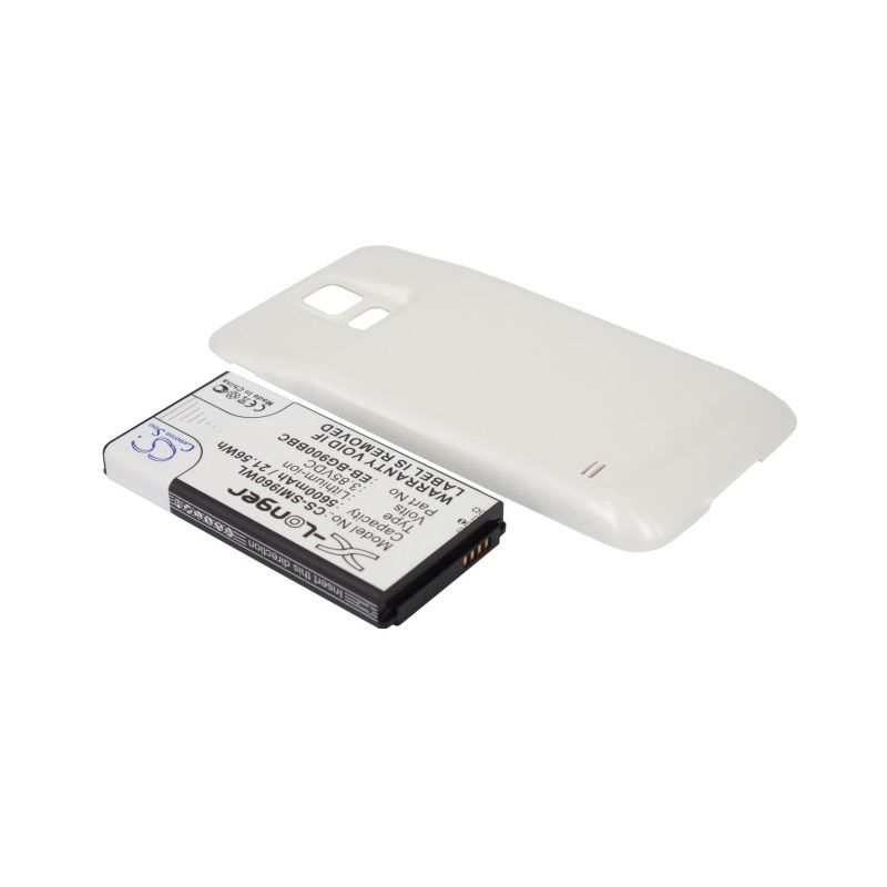 White 3.85V 5600mAh Samsung, galaxy s5, galaxy s5 lte, gt-i9600 Replacement Battery Mobile & SmartPhone Cameron Sino Technology Limited