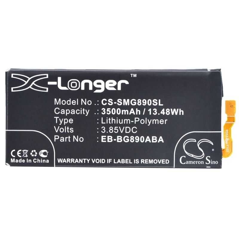 Li-polymer Battery Fits Samsung, Galaxy S6 Active, Galaxy S6 Active Lte-a, Sm-g890 3.85v, 3500mah Mobile & SmartPhone Cameron Sino Technology Limited