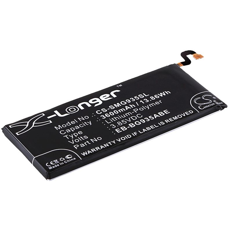 Li-polymer Battery Fits Samsung, Galaxy S7 Edge, Galaxy S7 Edge Xlte, Hero 2 3.85v, 3600mah Mobile & SmartPhone Cameron Sino Technology Limited