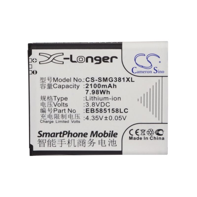 Li-ion Battery fits Samsung, galaxy win pro, sm-g3812, sm-g3818 3.8V, 2100mAh Mobile & SmartPhone Cameron Sino Technology Limited