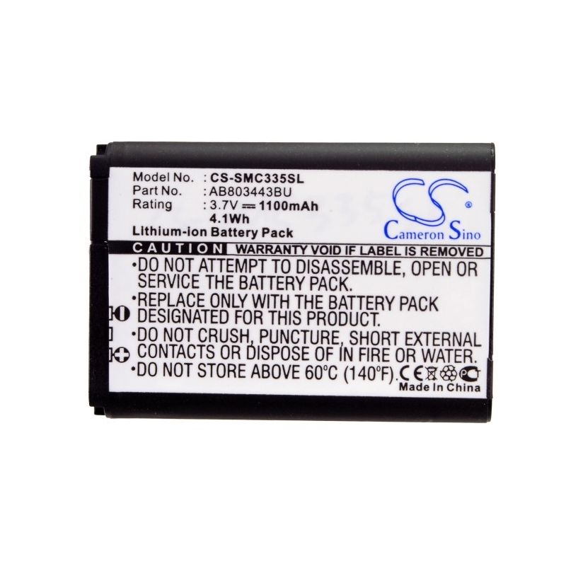 Li-ion Battery fits Samsung, gt-c3350, solid xcover, xcover c3350 3.7V, 1100mAh Mobile & SmartPhone Cameron Sino Technology Limited
