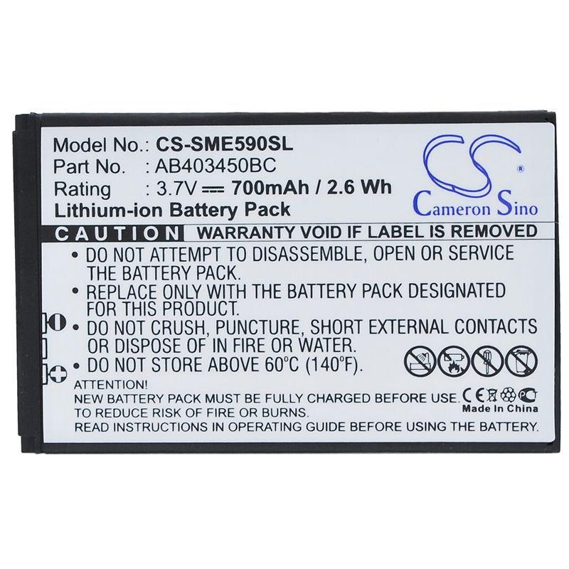 Li-ion Battery fits Samsung, gt-e2510, gt-e2550, gt-e2550 monte 3.7V, 700mAh Mobile & SmartPhone Cameron Sino Technology Limited (Suspended)