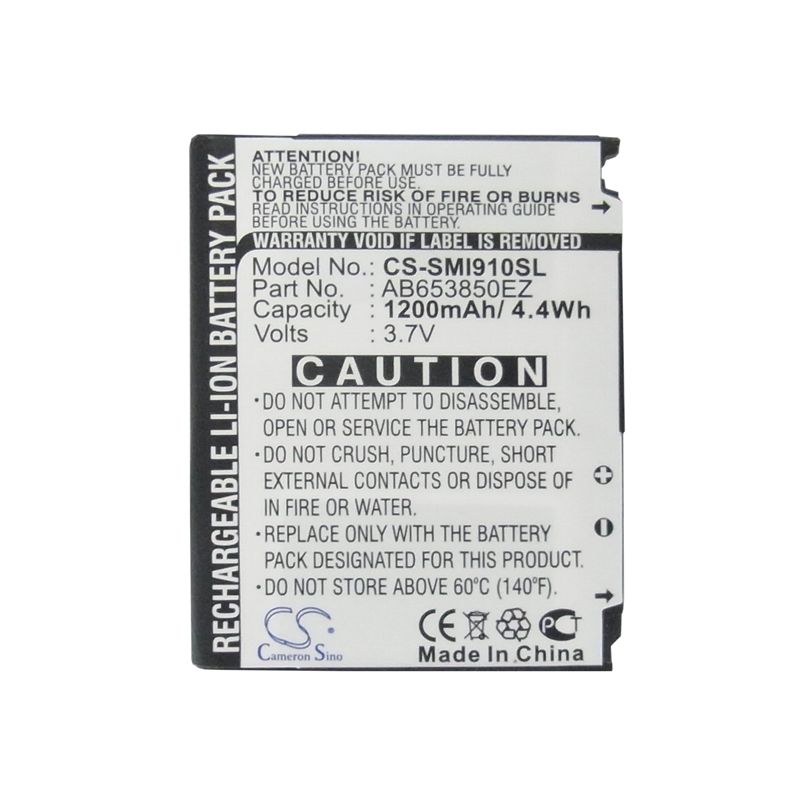 Li-ion Battery fits Samsung, gt-i7500, gt-i7500h, gt-i8000 3.7V, 1200mAh Mobile & SmartPhone Cameron Sino Technology Limited