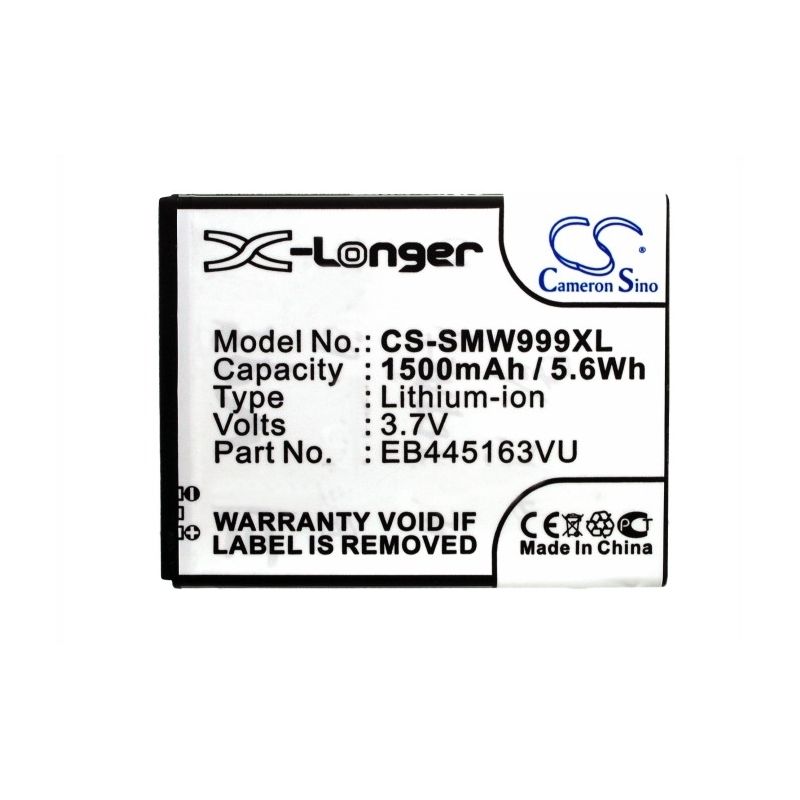 Li-ion Battery fits Samsung, gt-s7530, gt-s7530e, gt-s7530l 3.7V, 1500mAh Mobile & SmartPhone Cameron Sino Technology Limited