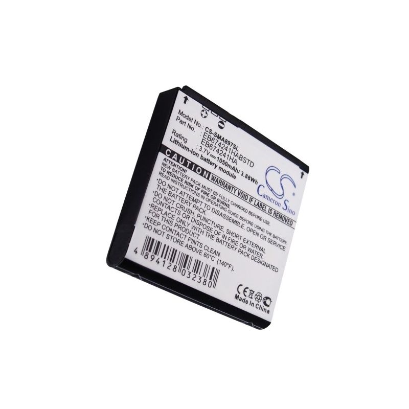 Li-ion Battery fits Samsung, mythic a897, mythic sgh-a897, r860 3.7V, 1050mAh Mobile & SmartPhone Cameron Sino Technology Limited (Suspended)