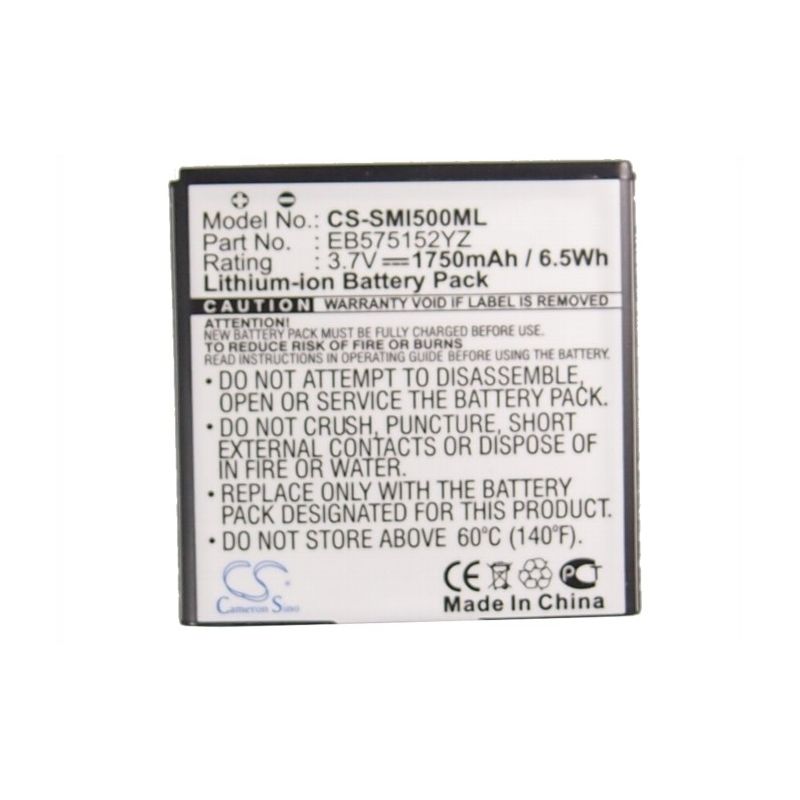 Li-ion Battery fits Samsung, sch-i500s, verizon, fascinate 3.7V, 1750mAh Mobile & SmartPhone Cameron Sino Technology Limited