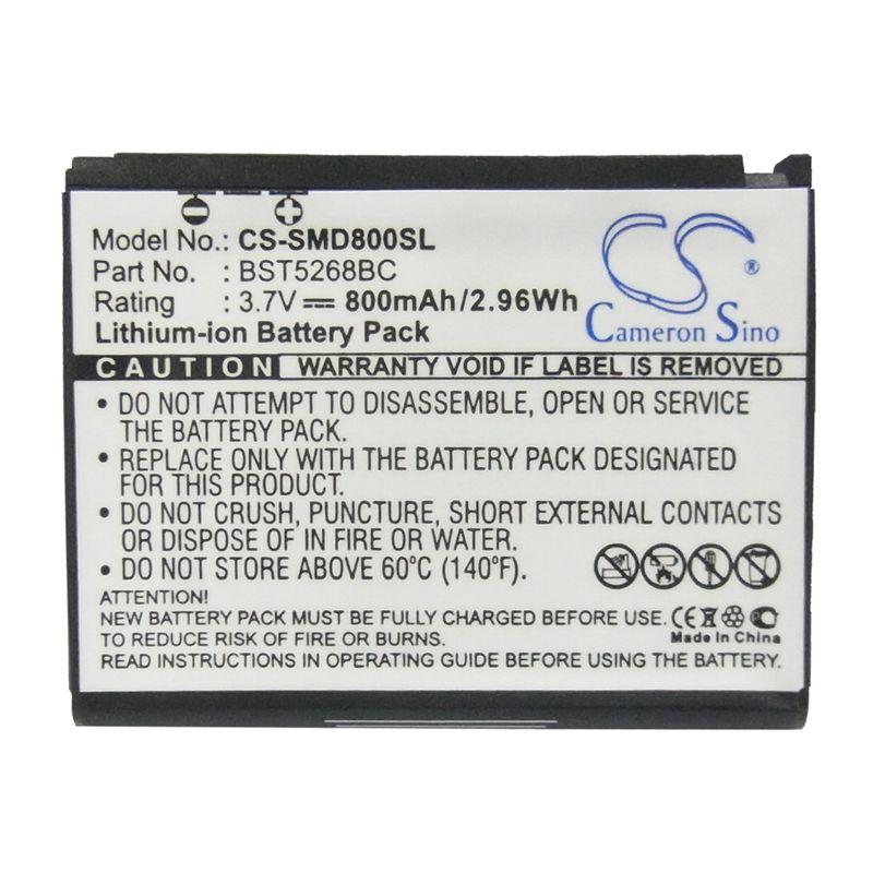 Li-ion Battery fits Samsung, sgh-d808 3.7V, 800mAh Mobile & SmartPhone Cameron Sino Technology Limited