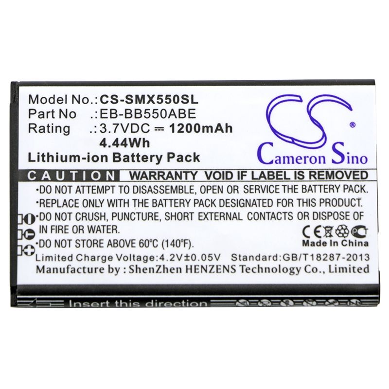 Li-ion Battery fits Samsung, sm-b550, sm-b550h, xcover 550 3.7V, 1200mAh Mobile & SmartPhone Cameron Sino Technology Limited