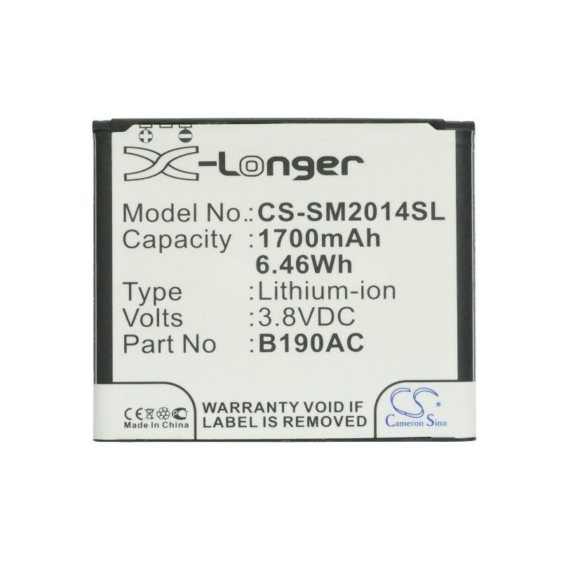 Li-ion Battery fits Samsung, sm-g9092, sm-g9098, sm-w2014 3.8V, 1700mAh Mobile & SmartPhone Cameron Sino Technology Limited