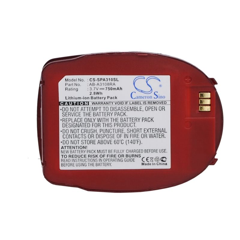 Red 3.7V 750mAh Samsung, sph-a310 Replacement Battery Mobile & SmartPhone Cameron Sino Technology Limited