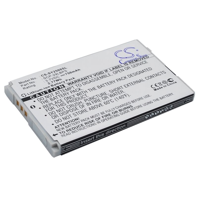 Li-ion Battery fits Sanyo, s1, scp-2500 3.7V, 750mAh Communications Cameron Sino Technology Limited (Suspended)