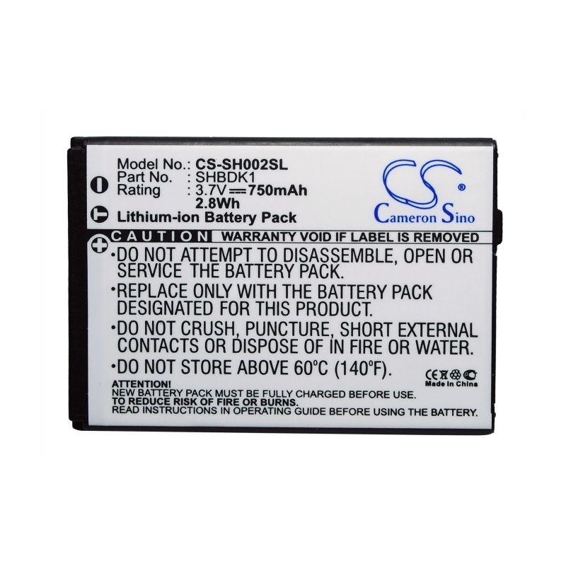 Li-ion Battery fits Sharp, 002sh, aquos shot 002sh 3.7V, 750mAh Mobile & SmartPhone Cameron Sino Technology Limited