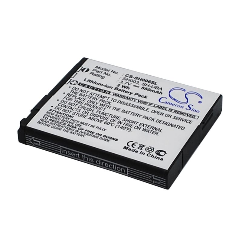 Li-ion Battery fits Sharp, 003sh, aqous shot sh003, aqous shot sh006 3.7V, 550mAh Mobile & SmartPhone Cameron Sino Technology Limited (Suspended)