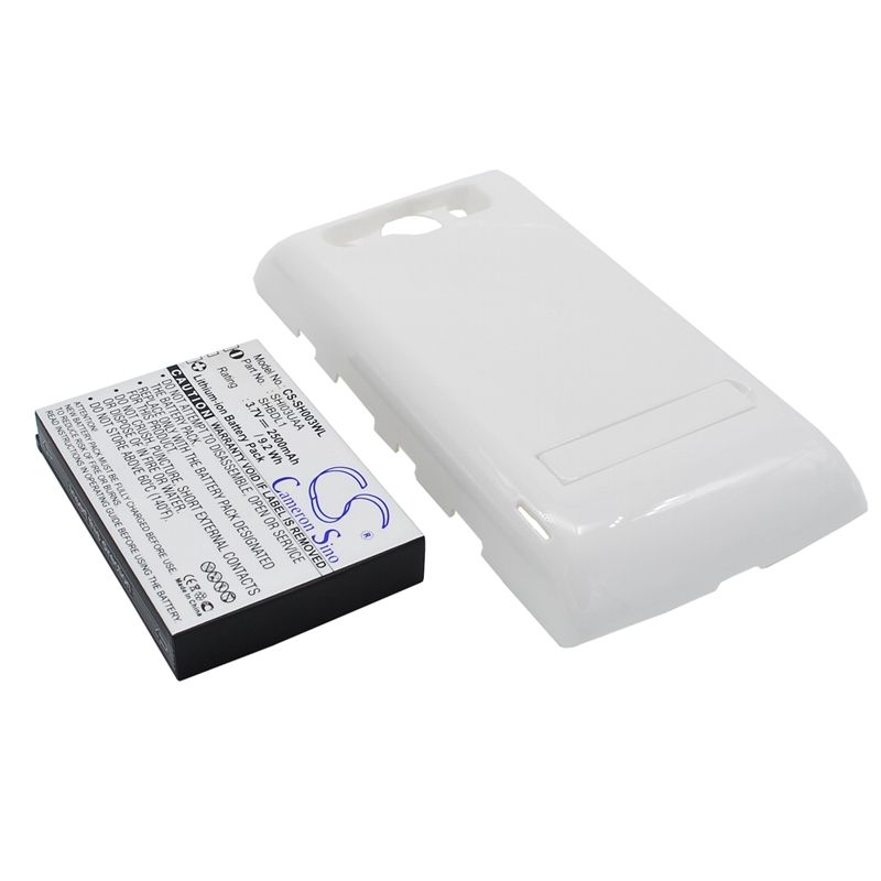 White 3.7V 2500mAh Sharp, 003sh, dm009sh, galapagos 003sh Replacement Battery Mobile & SmartPhone Cameron Sino Technology Limited
