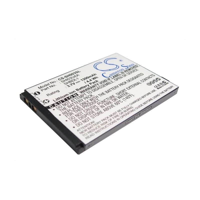 Li-ion Battery fits Sharp, 003sh, dm009sh, galapagos 003sh 3.7V, 1200mAh Mobile & SmartPhone Cameron Sino Technology Limited