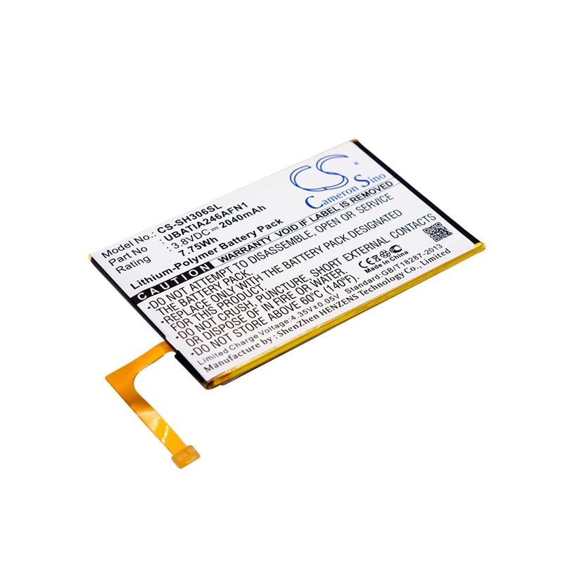 Li-Polymer Battery fits Sharp, 306sh, aquos crystal, sh825wi 3.8V, 2040mAh Mobile & SmartPhone Cameron Sino Technology Limited