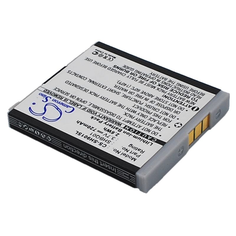 Li-ion Battery fits Sharp, sh05, sh901is, sh902i 3.7V, 720mAh Mobile & SmartPhone Cameron Sino Technology Limited
