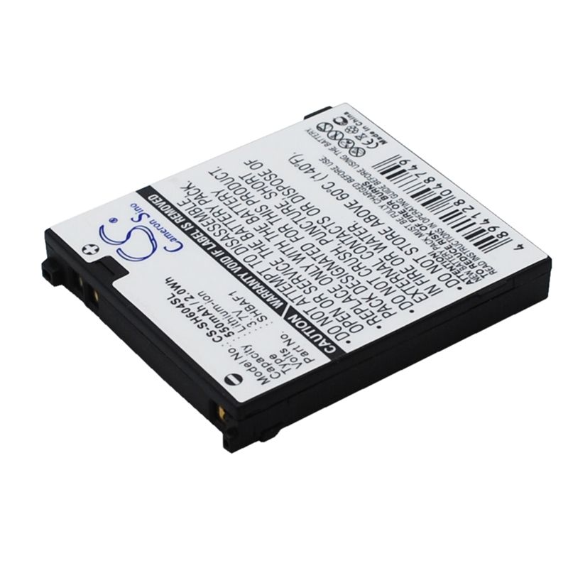 Li-ion Battery fits Sharp, v604sh 3.7V, 550mAh Mobile & SmartPhone Cameron Sino Technology Limited